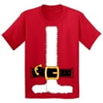 thumbnail image 1 of Santa Jacket Christmas Costume Jumbo Print Youth T-shirt, Youth S, Red, 1 of 1