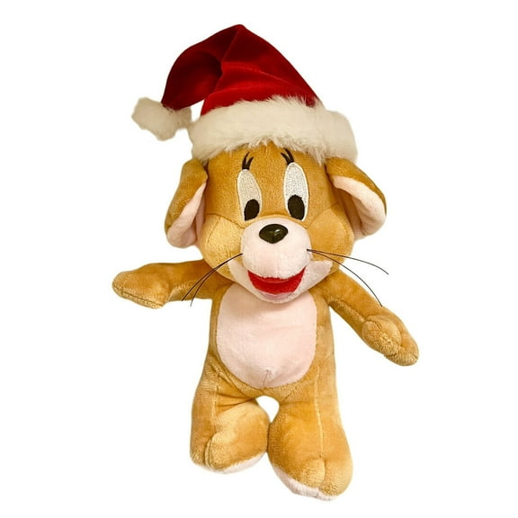 Santa Jerry Mouse From Tom & Jerry Cartoon Plush Doll Soft Stuffed 7 New