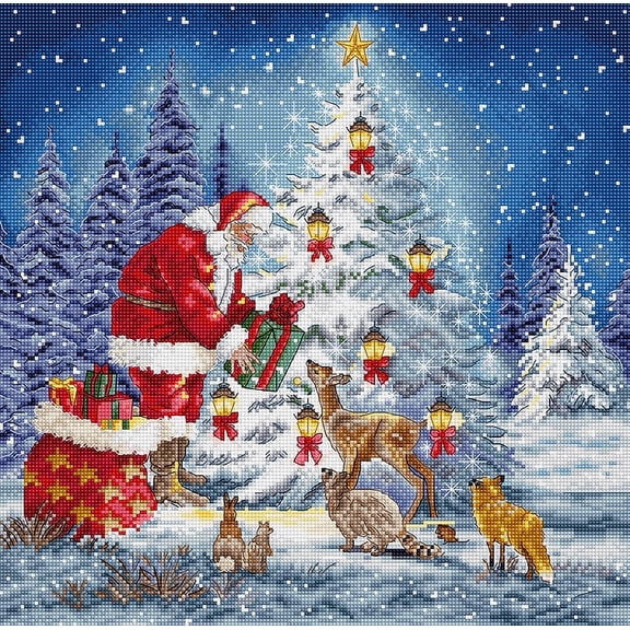 Letistitch Counted Cross Stitch Kit Santa L8200