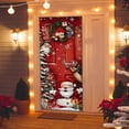 thumbnail image 1 of Santa Ladder Door Cover Wreath Hanging Banner for Indoor Outdoor Use Polyester Material Holiday Decoration for Home Garden Courtyard 71 x 35 Inches, 1 of 3