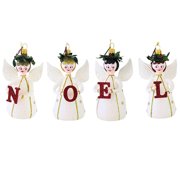 Santa Land 4.50In Heavenly Noel, Glass, Angels Christmas 26D1050