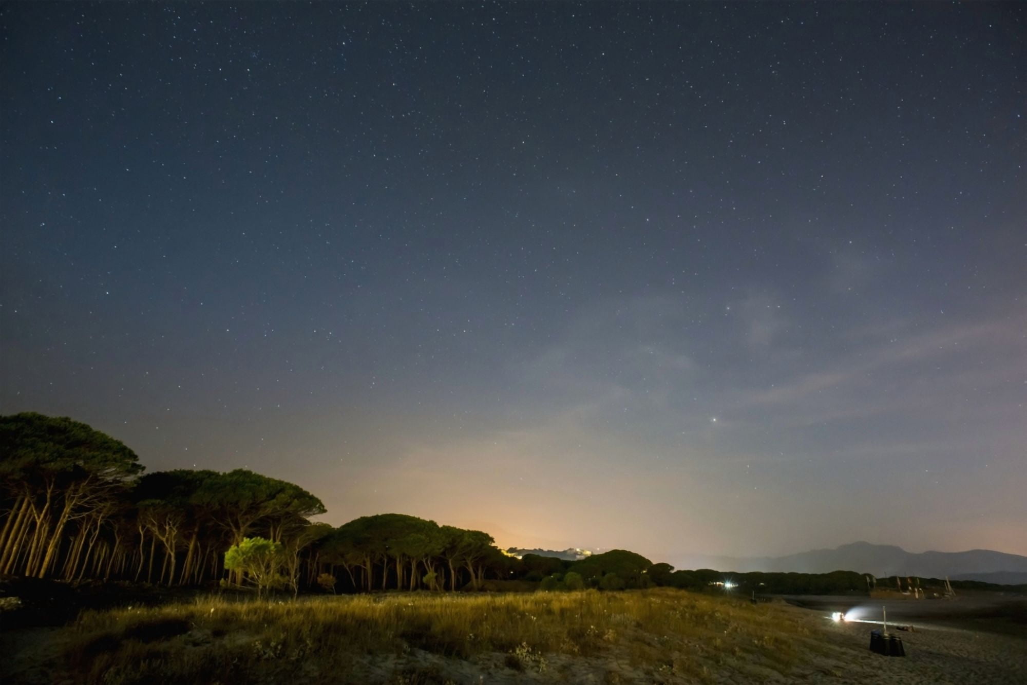 Santa Lucia at night Santa Lucia Sardinia Italy Canvas Art - Dosfotos Design Pics (19 x 12)
