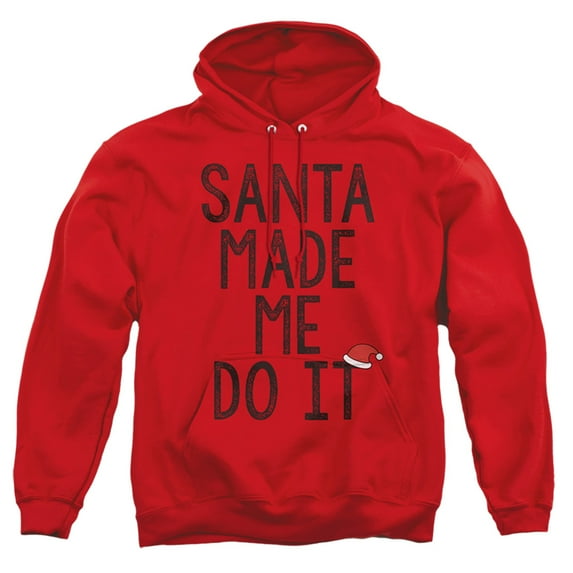 Santa Made Me Do It This Christmas Unisex Adult Pull-Over Hoodie