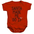 thumbnail image 1 of Santa Made Me Do It This Christmas Unisex Infant Snap Suit for Baby, 1 of 2