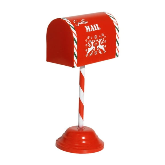 Santa Mailbox Christmas Letters Ornament Delivery Postbox Durable Iron Winter Party Home Decor for Family