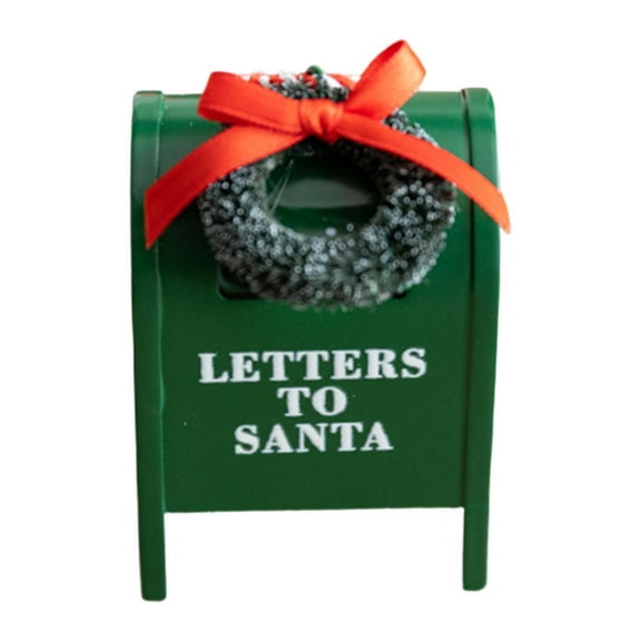 Santa Mailbox Holiday Decor Tree Topper Lightweight PVC and Iron Material for Families Festive Gatherings