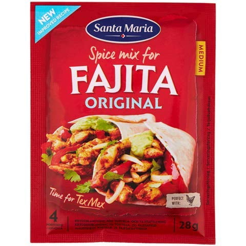 Santa Maria Fajita Seasoning Spice Mix – 18.76 Oz, 95 Portions, For Beef, Chicken, Veggie Fajitas