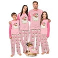 thumbnail image 1 of Santa Matching Family Christmas Pajamas Pink, Soft Cotton-Poly Blend, Extended Sizes, 1 of 7
