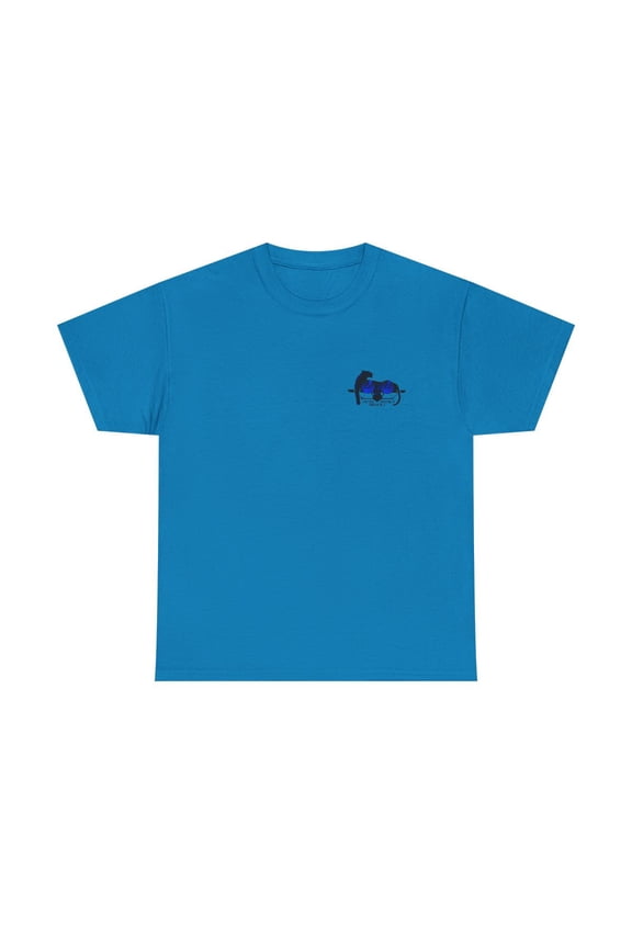 Santa Monica Airlines Natas Kaupas PANTHER LIMITED Tee Skateboard T Shirt Print - Sapphire / L