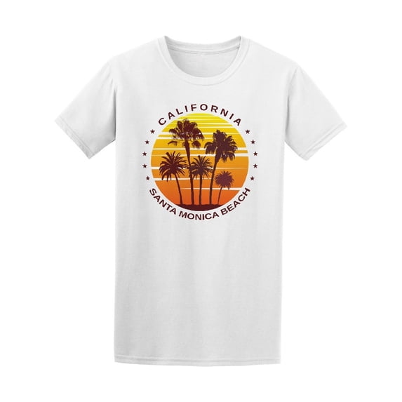 Santa Monica Beach Cali USA Tee Men's -Image by Shutterstock