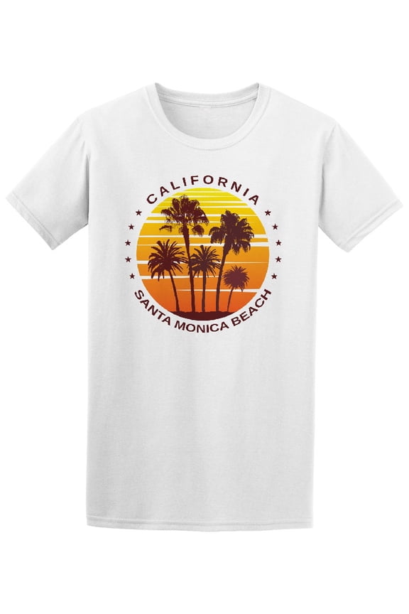 Santa Monica Beach Cali USA T-Shirt Men -Image by Shutterstock, Male Small