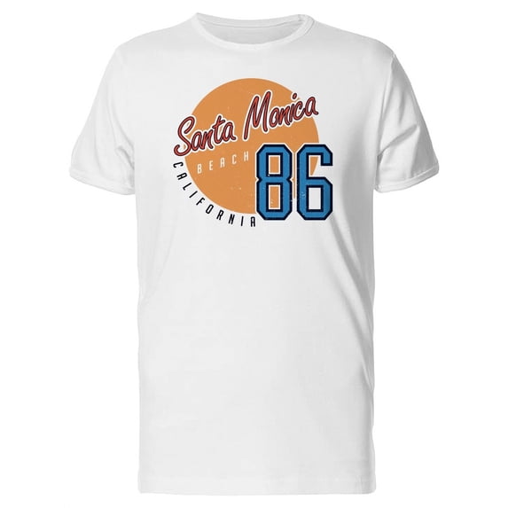 Santa Monica Beach, California T-Shirt Men -Image by Shutterstock, Male Medium