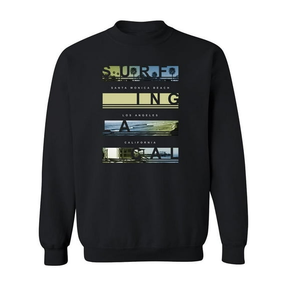 Santa Monica Beach, Los Angeles Sweatshirt Men -Image by Shutterstock, Male 4X-Large