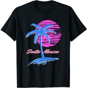 Santa Monica Beach Outrun 80s Aesthetic Vaporwave Synth T-Shirt