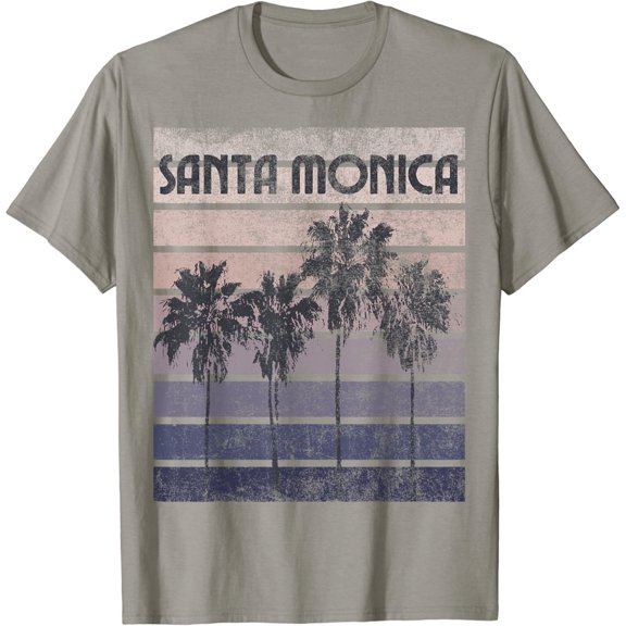 Santa Monica California Beach Summer Vacation Vintage T-Shirt