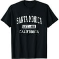 thumbnail image 1 of Santa Monica California CA Vintage Established Sports Design T-Shirt, 1 of 3