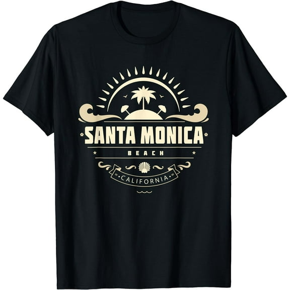 Santa Monica California T-Shirt Memorabilia Souvenir