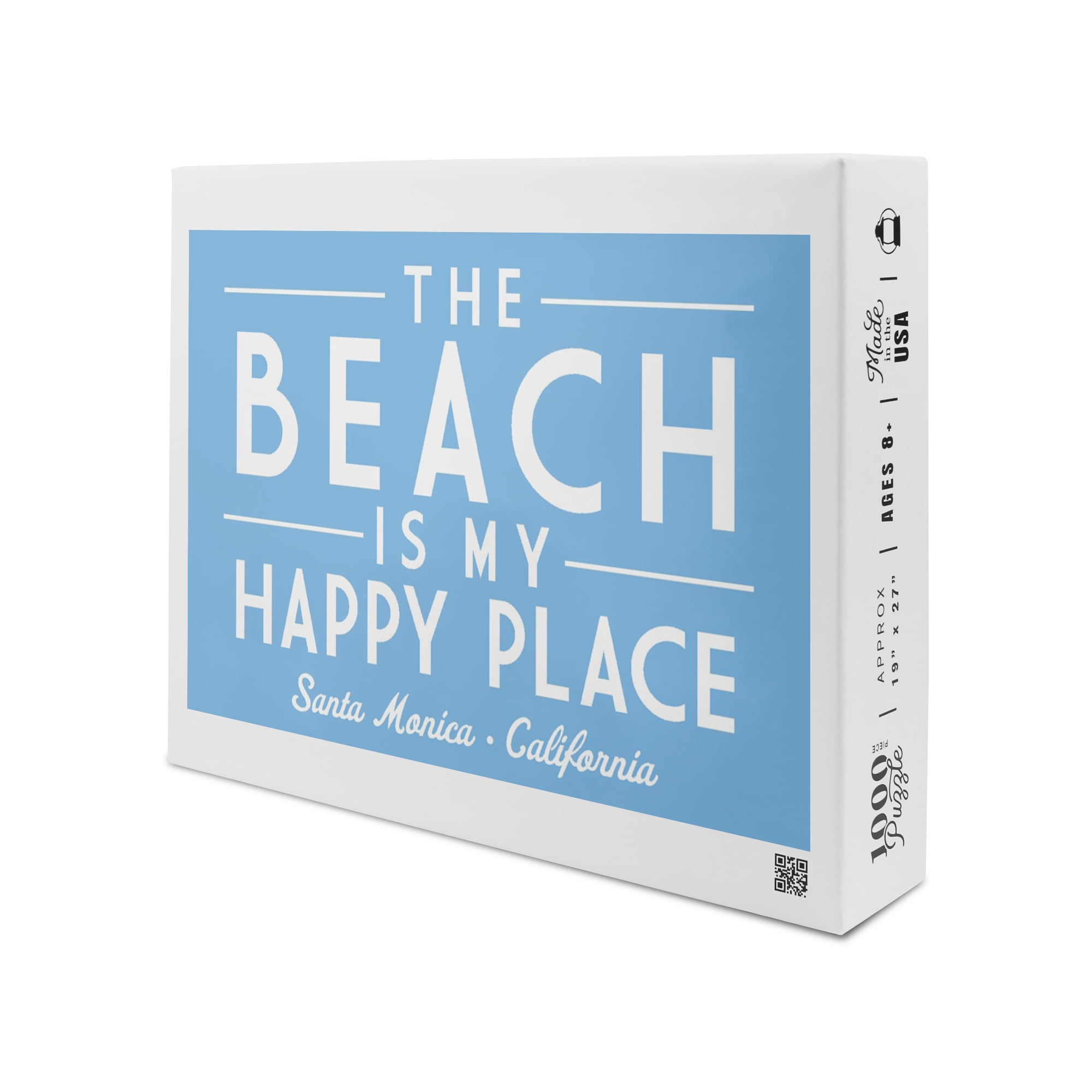 AOYEGO Federa Per Cuscino Decorativa 'The Beach Is My Happy Place' - 45x45 Cm, Cotone E Lino, Con Frase E Stella Marina, Per Divano E Letto - 5