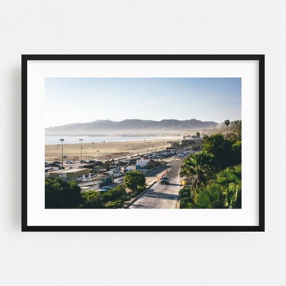 Santa Monica Mountains - Los Angeles California Photography Black Framed Wall Art Print 12 x 18 inches
