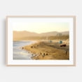 thumbnail image 1 of Santa Monica Shoreline 01 - Santa Monica California Photography Beach Coast Sunset Seaside Ocean Scenic Summer Oak Framed Wall Art Print 5 x 7 inches, 1 of 6