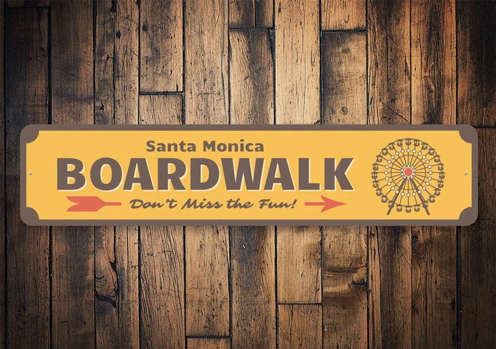Monica Sign Santa Monica Sign Boardwalk Signs On The Boardwalk Beach Sign Ocean ...