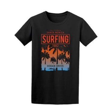 Santa Monica Surfing  T-Shirt Men -Image by Shutterstock, Male x-Large