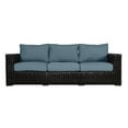 thumbnail image 1 of Santa Monica Wicker Rattan Sofa in Espresso Brown Frame/Spa Cushion, 1 of 1