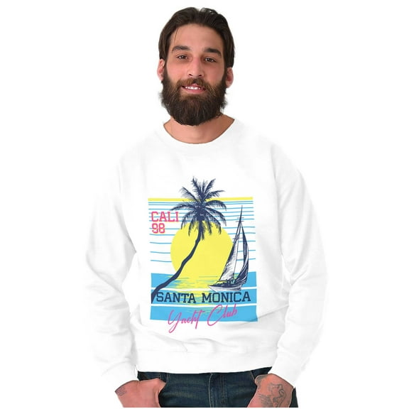 Santa Monica Yacht Club California Sweatshirt for Men or Women Brisco Brands X
