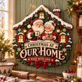 Sanata Sign Santa Mrs Claus Wooden Sign, Christmas House Decor - Walmart.com