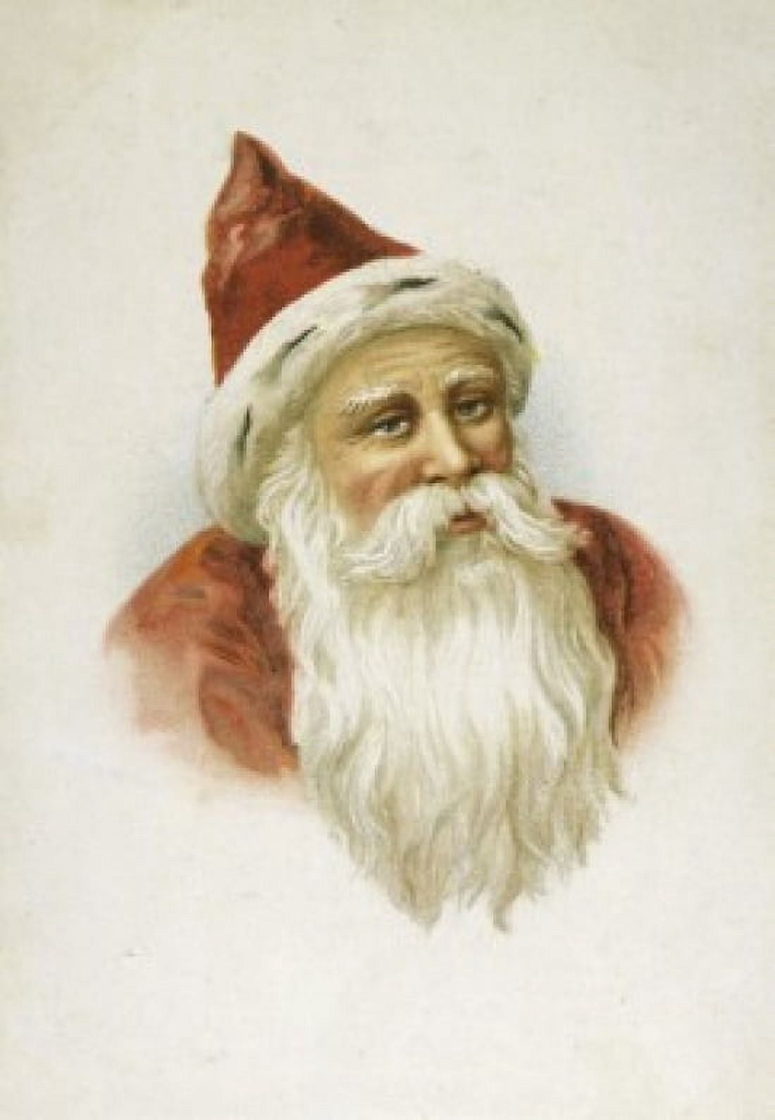 Santa Nostalgia cards Canvas Art - (18 x 24)