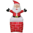 thumbnail image 1 of Small Airblown Outdoor Santa Out of Chimney, 1 of 2