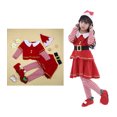 thumbnail image 1 of Santa Outfit Tween Girl Long Sleeve Top Pants Hat Santa Suit 5PCS Santa Suit Set Christmas Boys Outfit Dress Up Clothes 13-14 Years, 1 of 9