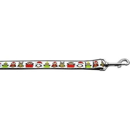 Santa Owls 1 inch wide 4ft long Leash