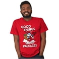 thumbnail image 1 of Santa Papa Smurf Christmas Presents Men's Graphic T Shirt Tees Brisco Brands S, 1 of 6