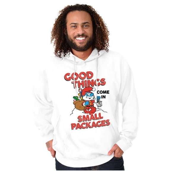 Santa Papa Smurf Christmas Presents Unisex Plus Size Hoodie Brisco Brands 5X