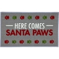 thumbnail image 1 of Pavilion Gift Company - Santa Paws - 27.5" x 17.75" Floor Mat, 1 of 7
