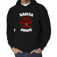 thumbnail image 1 of Santa Paws - Men's Word Art Hooded Sweatshirt, 1 of 3