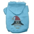 thumbnail image 1 of Christmas Pet, Dog  Cat Hoodie Rhinestone, "Santa Penguin", 1 of 4
