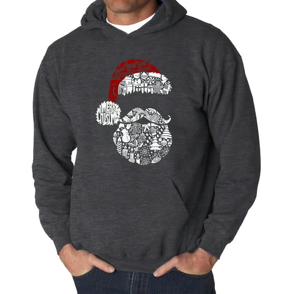 Santa Pics - Men's Word Art Hooded Sweatshirt