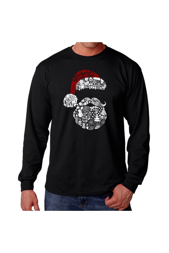 Santa Pics - Men's Word Art Long Sleeve T-Shirt