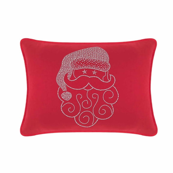 Santa Pillow - 14x20 - Red Velvet