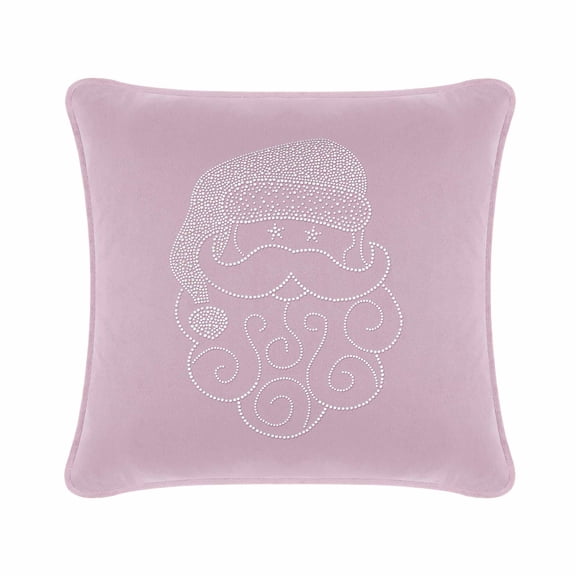 Santa Pillow - 16x16 - Lavender Velvet