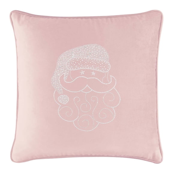 Santa Pillow - 20x20 - Blush Velvet