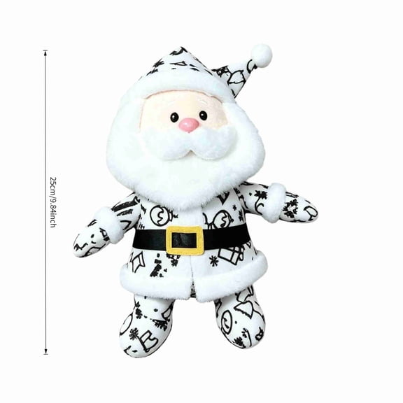 Santa Plush Stuffed Animal Toy, Style B, Soft Decorative Doll for Bedroom, Sofa, Kids, Collectors and Holiday Gift Giving