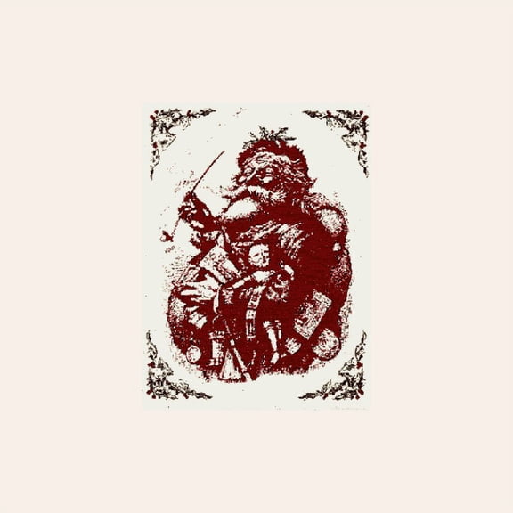 Santa Porcelain Refrigerator Magnet