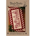 thumbnail image 1 of Santa Quartet Table Runner Embroidery Quilt Pattern by Robin Kingsley of Bird Brain Designs, 1 of 3