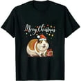 thumbnail image 1 of Santa Reindeer Guinea Pig Xmas Rodent Lover Kids Toddler T-Shirt, 1 of 5