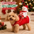 thumbnail image 1 of Santa Riding Christmas Dog Costumes 4 Piece Set, Christmas Dog Clothes for Small Medium Large Dog, Funny 3D Santa Claus Riding Dog Christmas Outfit, 1 of 6