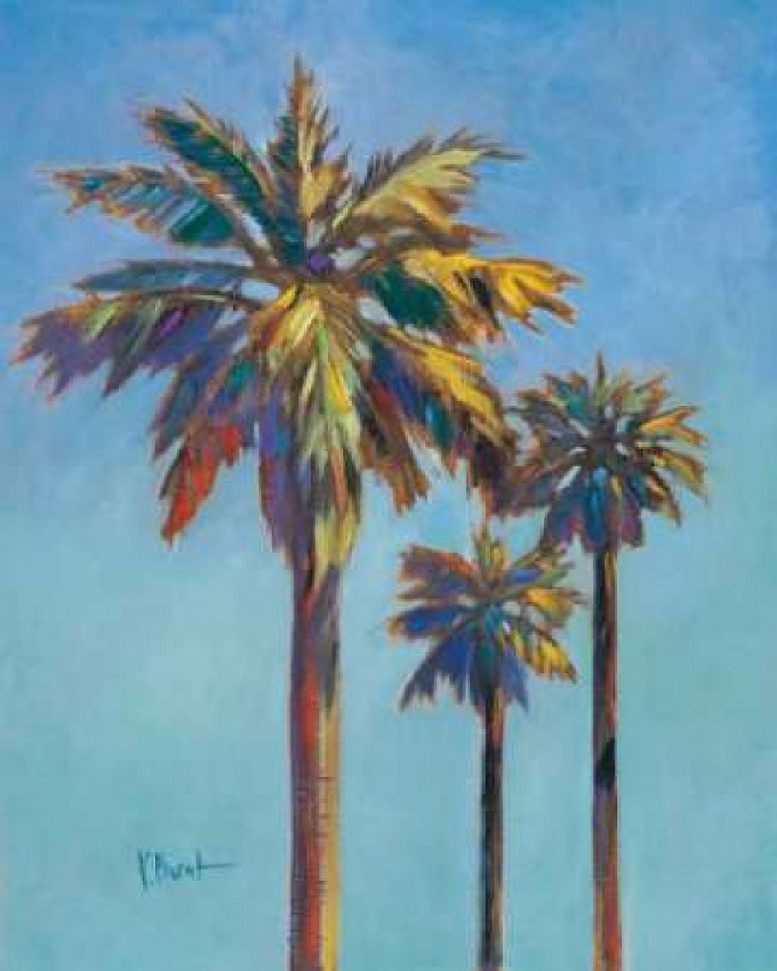 Santa Rita Palms I Canvas Art - Paul Brent (20 x 24)