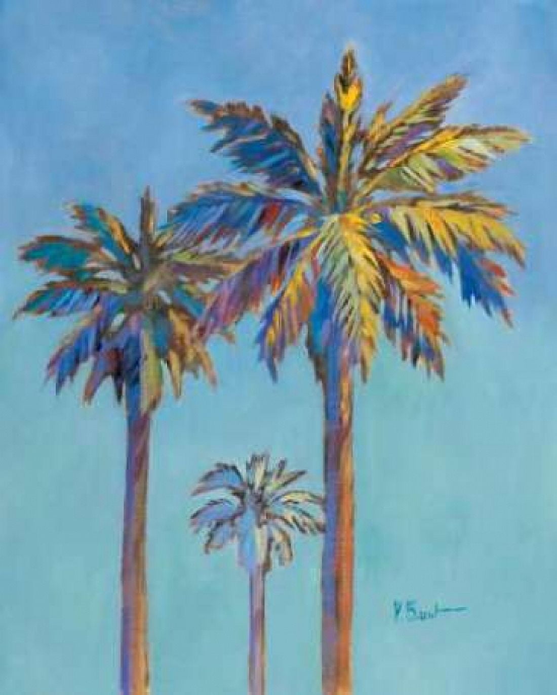 Santa Rita Palms II Canvas Art - Paul Brent (20 x 24)